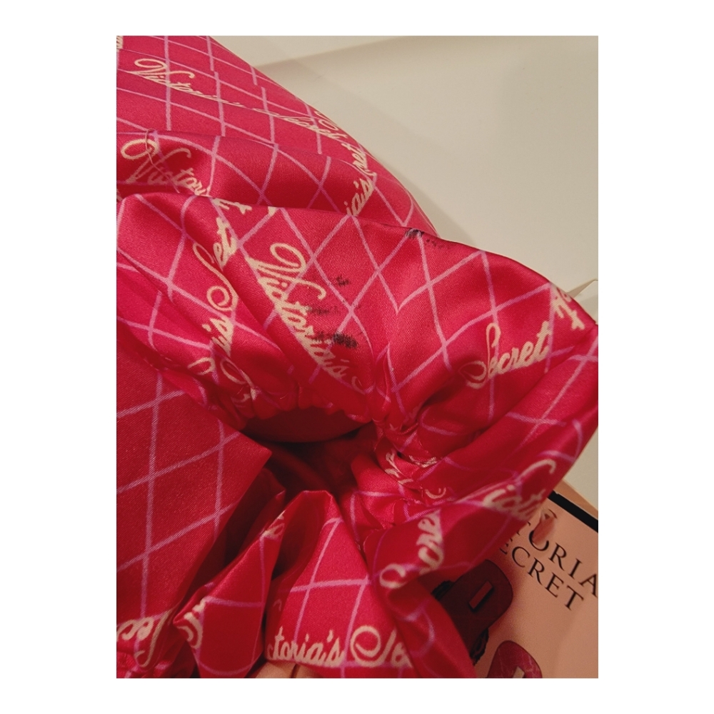 NWT Victoria Secret Signature Satin Slipper Large Pink - Picture 6 of 6